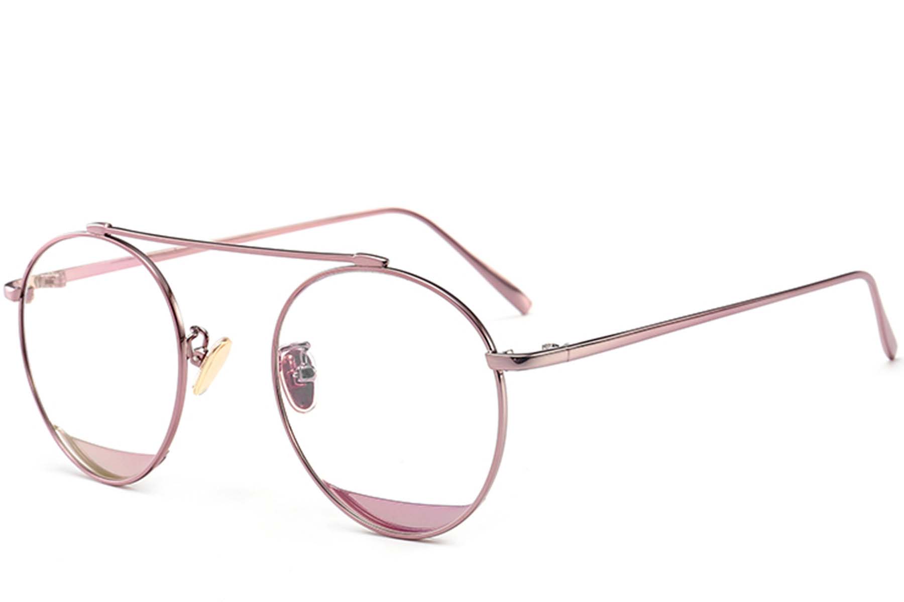 Pilotenbrille in Rosa aus Metall #BS0406-0497
