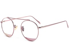 Aviator Pink Metal Glasses #BS0406-0497