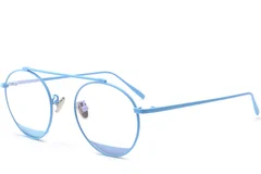 Gafas de metal azul aviador #BS0406-0498