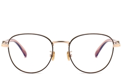 BS0406-0500_Brown_Oval_Metal_Glasses_front