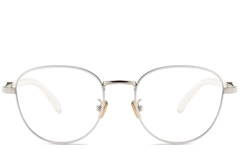 BS0406-0502_White_Oval_Metal_Glasses_front