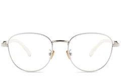 BS0406-0502_White_Oval_Metal_Glasses_front