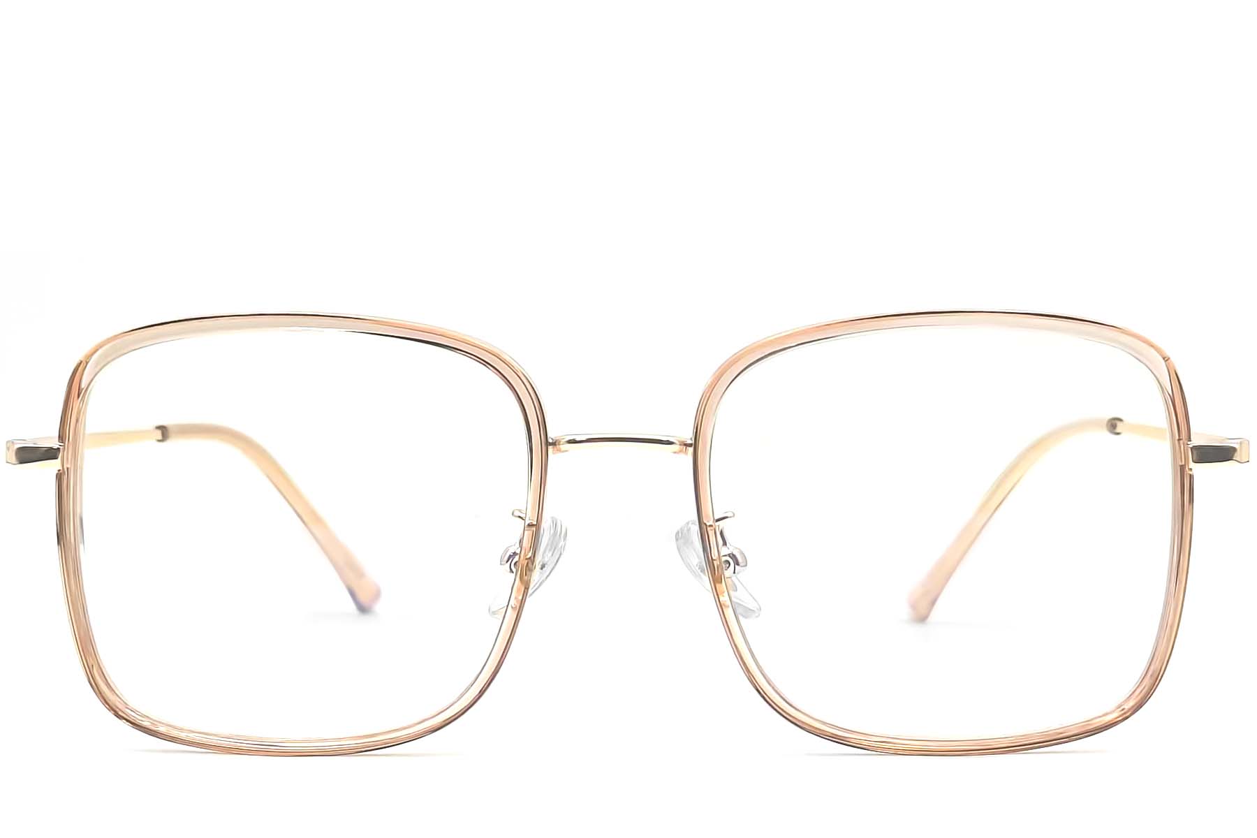 BS0406-0504_Yellow_Rectangular_TR90_Glasses_front