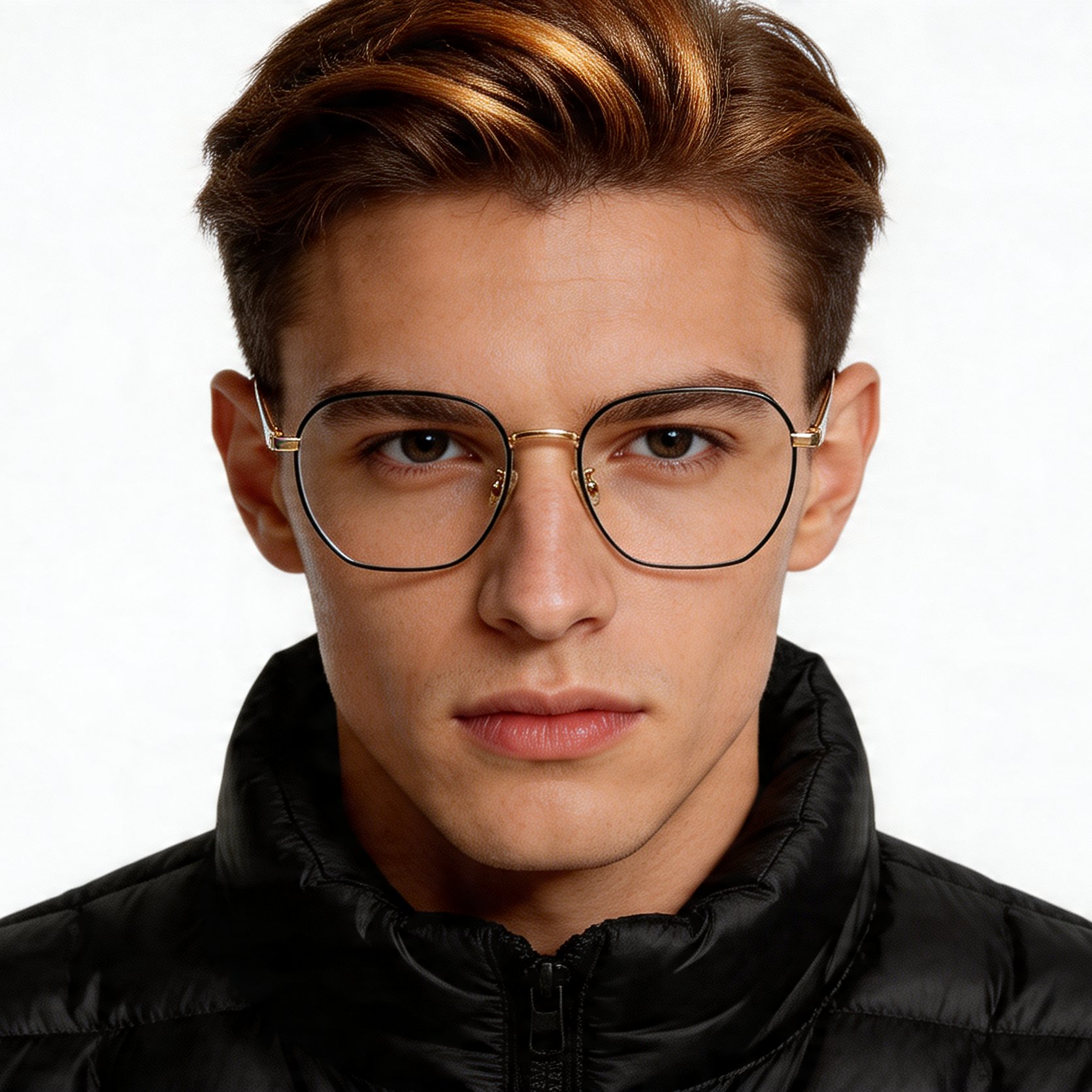bs0406-0505_golden_geometric_metal_glasses_model