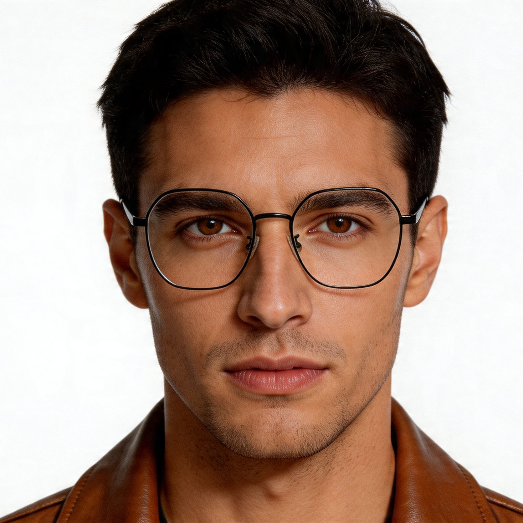 bs0406-0508_black_geometric_metal_glasses_model