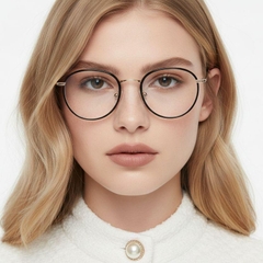 BS0406-0510_Golden_Oval_Metal_Glasses_model