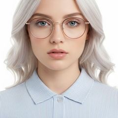 BS0406-0515_Pink_Oval_Metal_Glasses_model