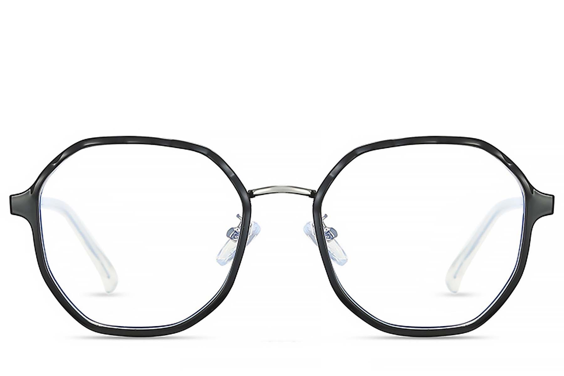 BS0406-0516_Silver_Geometric_Metal_Glasses_front