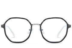 BS0406-0516_Silver_Geometric_Metal_Glasses_front