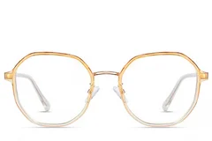 BS0406-0518_Orange_Geometric_Metal_Glasses_front