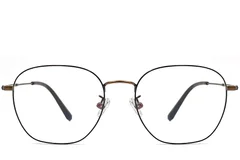 BS0406-0527_Black_Oval_Titanium_Glasses_front
