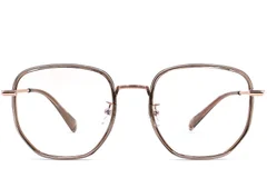 BS0406-0532_Brown_Geometric_Titanium_Glasses_front