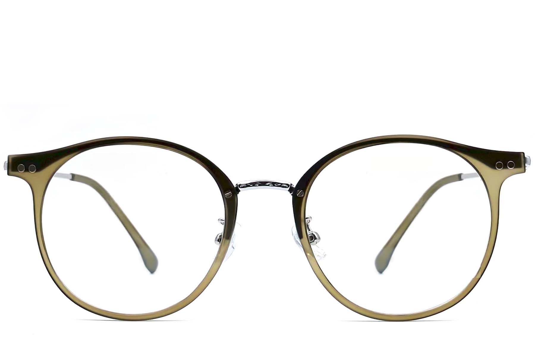 BS0406-0535_Green_Oval_TR90_Glasses_front