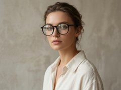BS0406-0538_Black_Rectangular_TR90_Glasses-tryon_female