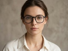 BS0406-0539_Black_Rectangular_TR90_Glasses-tryon_female
