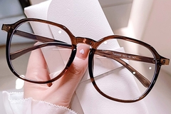 BS0406-0540_Brown_Rectangular_TR90_Glasses_front