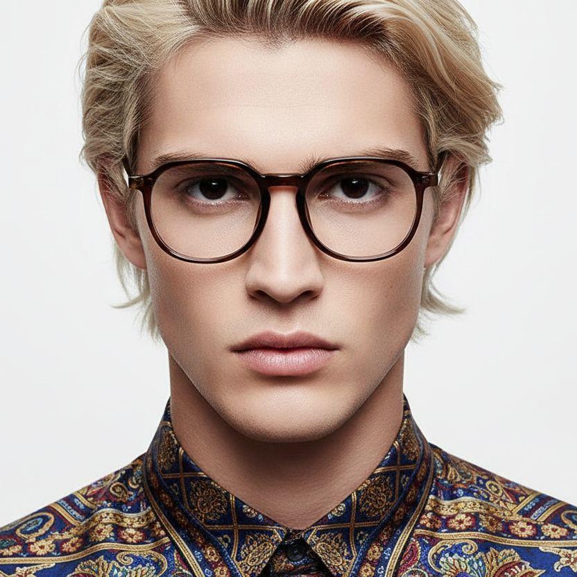 Gafas rectangulares TR90 marrones #BS0406-0540