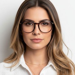 BS0406-0540_Brown_Rectangular_TR90_Glasses_model