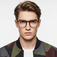 Lunettes rectangulaires vertes TR90 #BS0406-0541