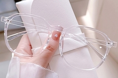 BS0406-0542_Transparent_Rectangular_TR90_Glasses_front