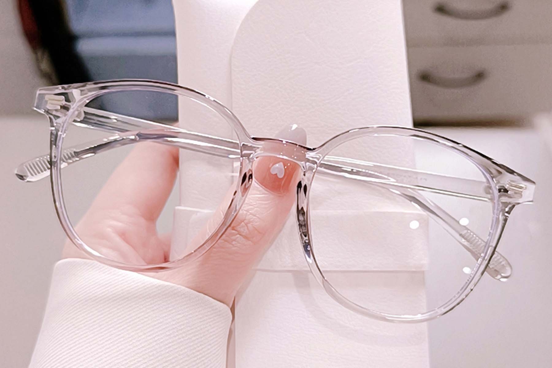 BS0406-0545_Grey_Oval_TR90_Glasses_front