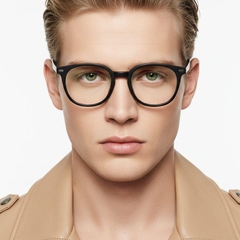 Rectangular Black TR90 Glasses #BS0406-0548