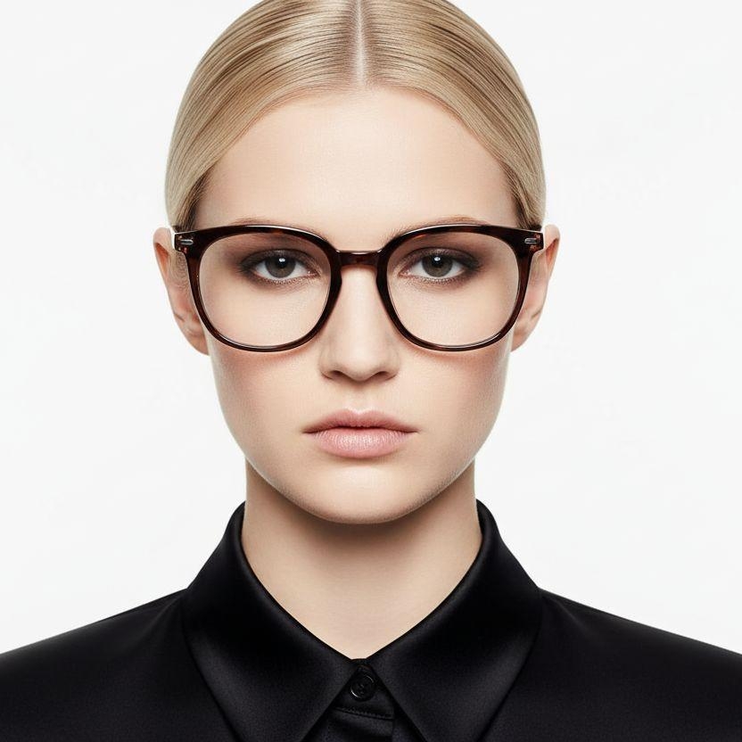 Gafas rectangulares TR90 marrones #BS0406-0549