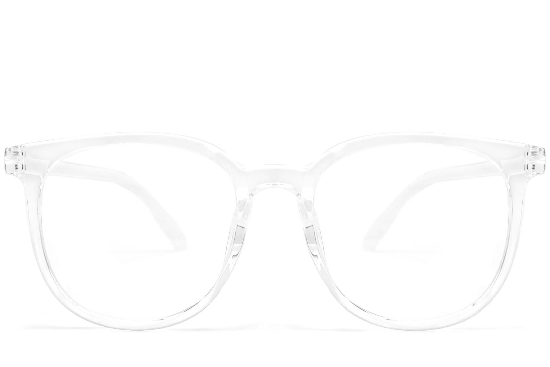 BS0406-0552_Transparent_Oval_TR90_Glasses_front