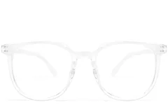 BS0406-0552_Transparent_Oval_TR90_Glasses_front