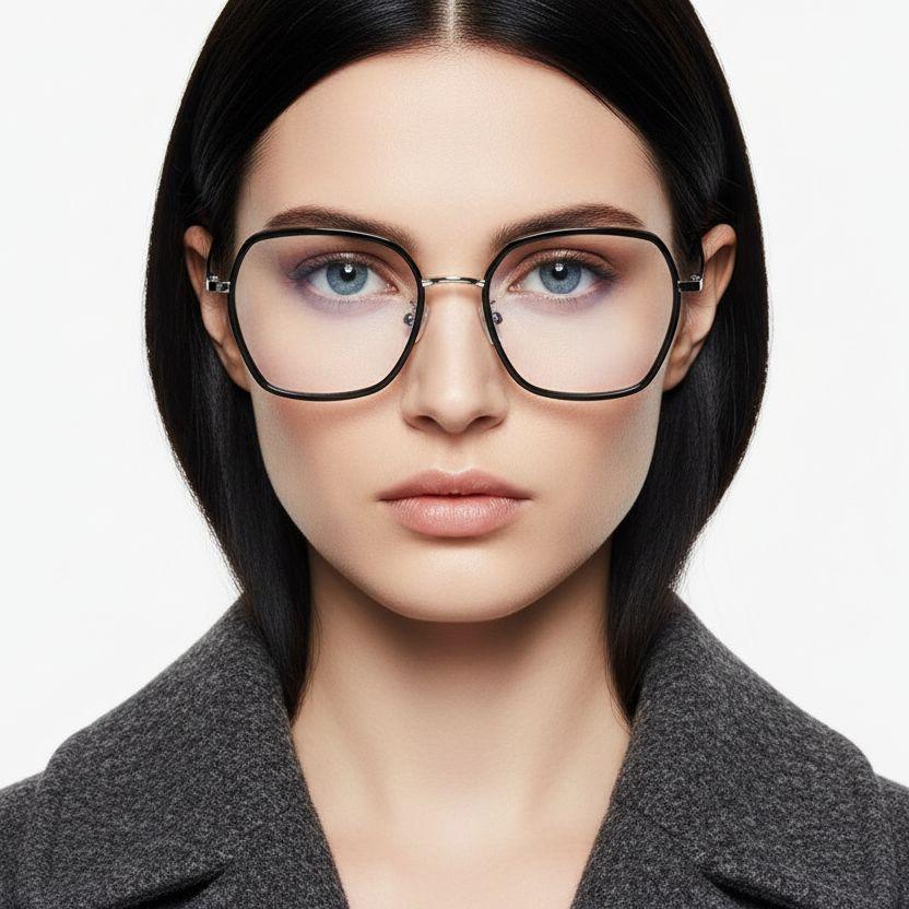 BS0406-0559_Silver_Geometric_Metal_Glasses_model