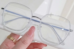 BS0406-0560_Transparent_Geometric_Metal_Glasses_front