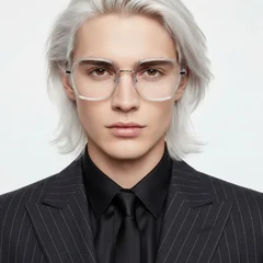 Geometric Transparent Metal Glasses #BS0406-0560