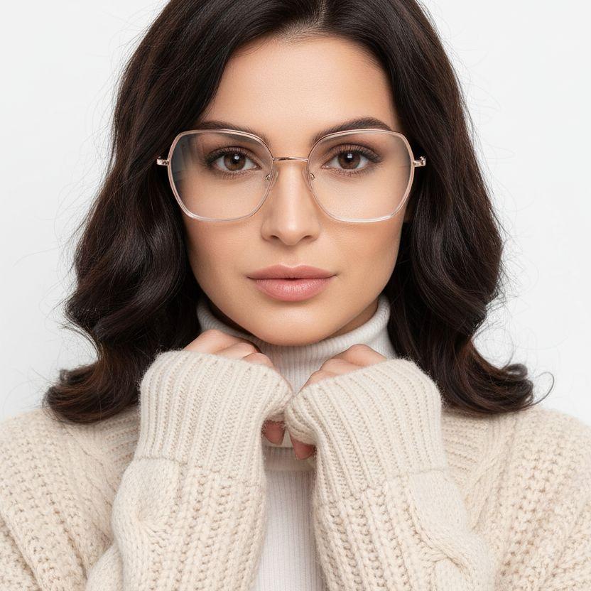 BS0406-0562_Pink_Geometric_Metal_Glasses_model