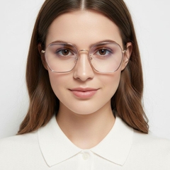 BS0406-0566_Pink_Geometric_Metal_Glasses_model