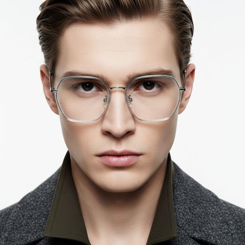 BS0406-0569_Blue_Geometric_Metal_Glasses_model