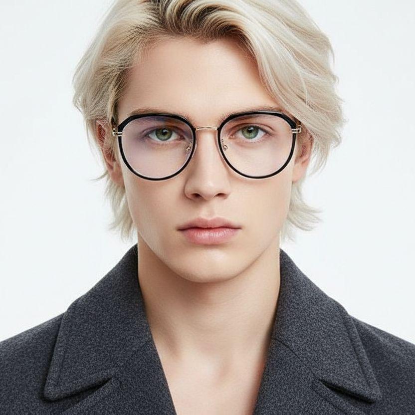 Oval Black TR90 Glasses #BS0406-0573
