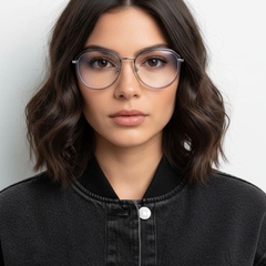 Oval Grey TR90 Glasses #BS0406-0575