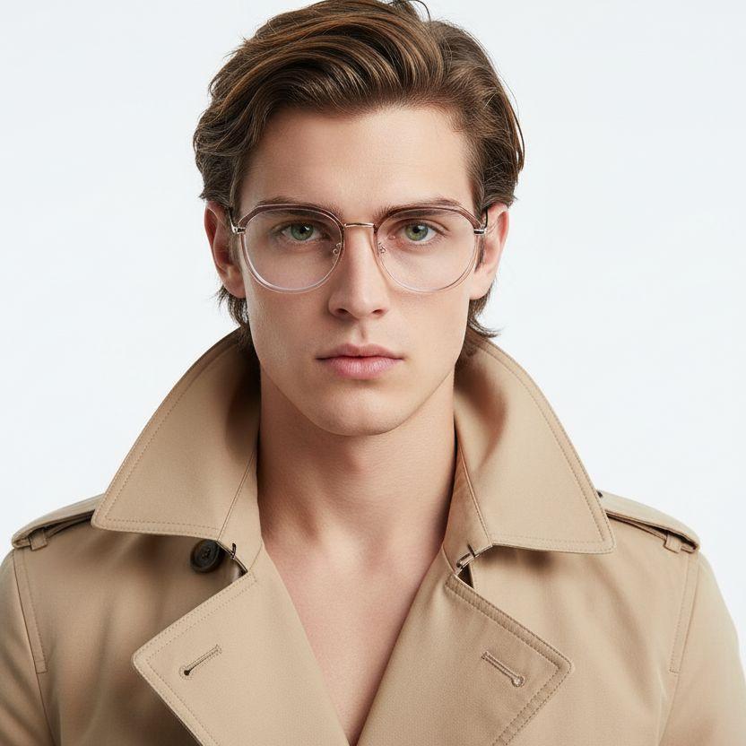 Gafas TR90 ovaladas rosas #BS0406-0576