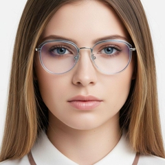 Oval Blue TR90 Glasses #BS0406-0577