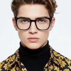 Rectangular Black TR90 Glasses #BS0406-0578