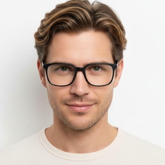 Rectangular Black TR90 Glasses #BS0406-0579