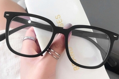 BS0406-0584_Black_Rectangular_TR90_Glasses_front