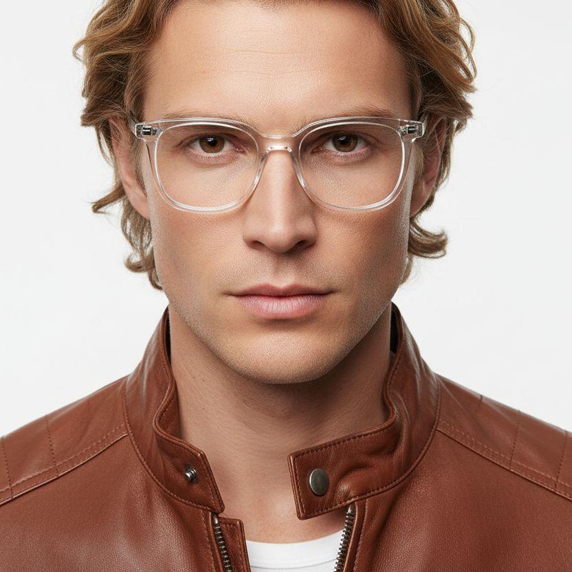 Rectangular Transparent TR90 Glasses #BS0406-0585