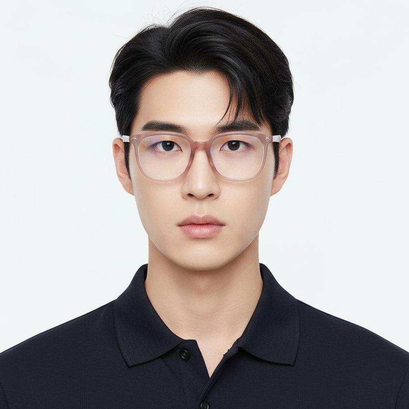 Rectangular Pink TR90 Glasses #BS0406-0587