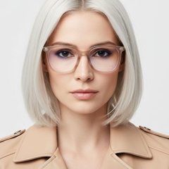 Rectangular Pink TR90 Glasses #BS0406-0587