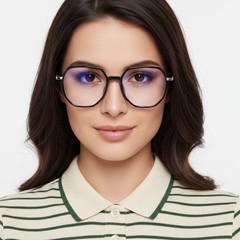 BS0406-0608_Black_Geometric_TR90_Glasses_model