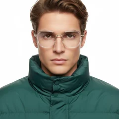 Geometrische transparente TR90-Brille #BS0406-0609