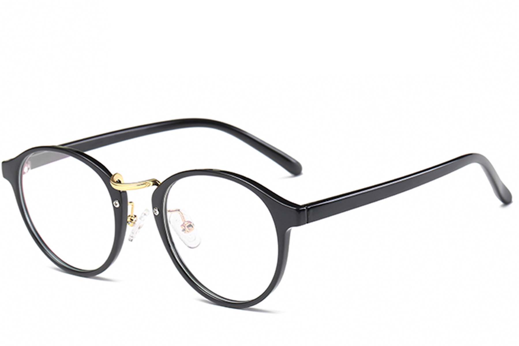 Gafas ovaladas negras TR90 #BS0406-0624