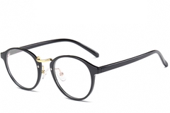 Gafas ovaladas negras TR90 #BS0406-0624