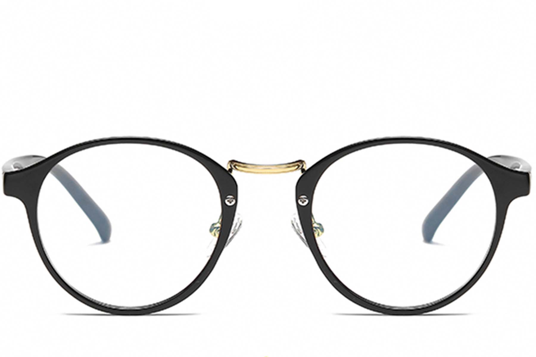 BS0406-0624_Black_Oval_TR90_Glasses_front